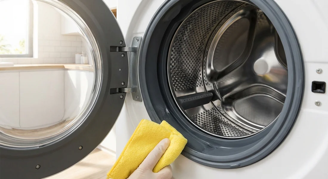 Entretien préventif du joint de tambour d'une machine à laver Fagor.