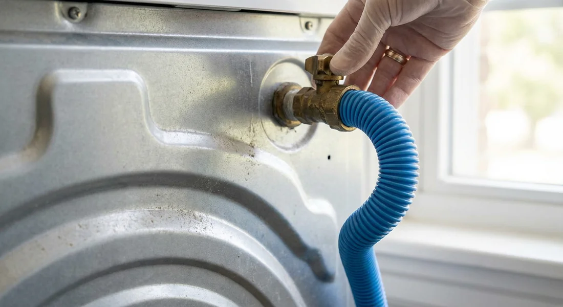 Vérification de l'arrivée d'eau et du tuyau pour corriger l'erreur F01 Fagor.