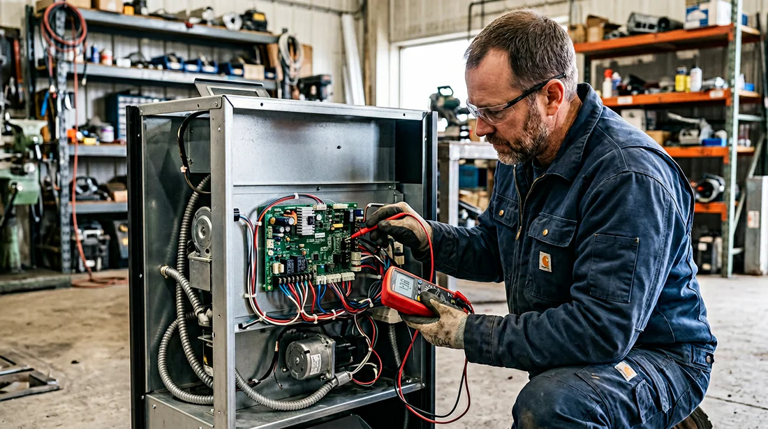 Diagnostic technique du panneau de commande du poêle
