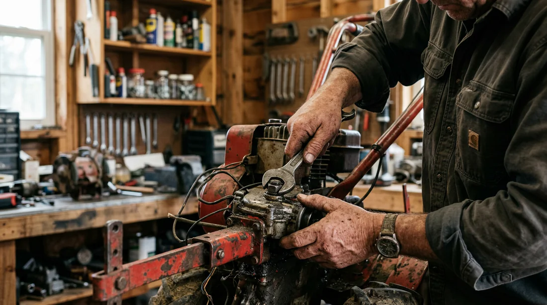 Entretien et réparation d'un motoculteur Staub