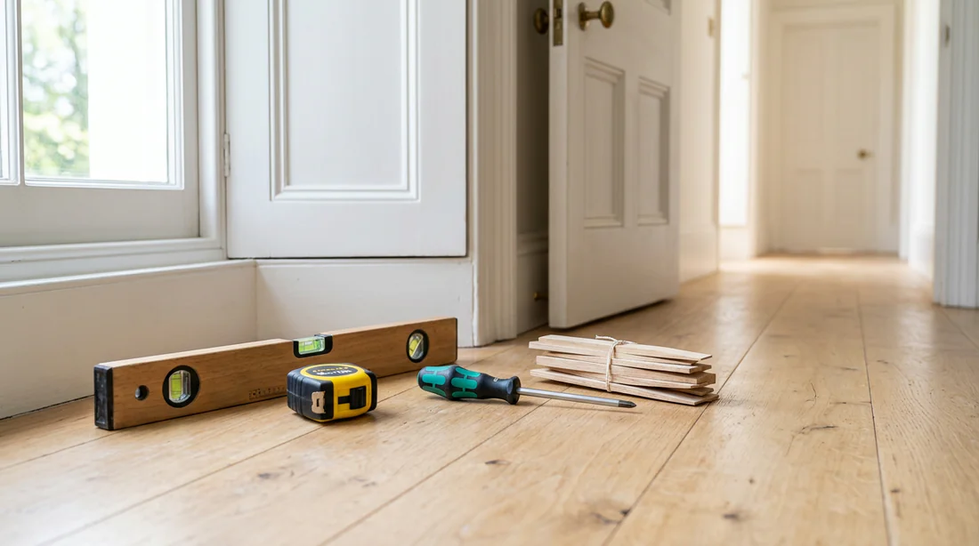 Outils indispensables pour poser et ajuster une porte d'intérieur