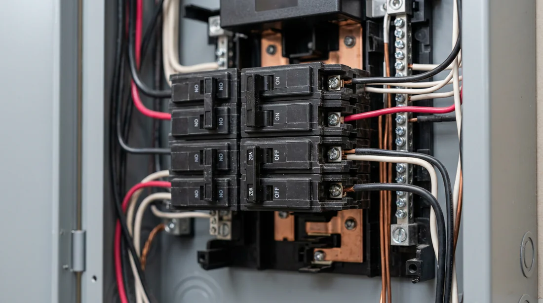 Disjoncteur différentiel sauté dans un tableau électrique domestique