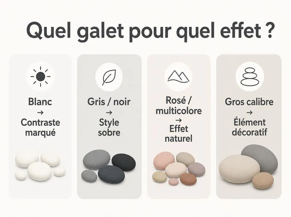 Choisir ses galets décoratifs jardin